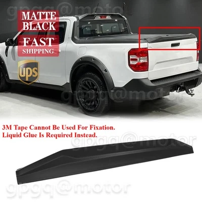 Alerón tapa puerta trasera ABS negro mate para camioneta Ford Maverick 2022-2025 Foto 1 de 4