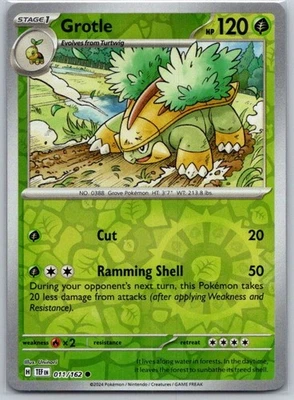 Grotle - 011/162 Reverse Holo SV05: Temporal Forces NM - Image 1 of 2