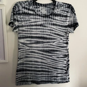 Time And Tru Damen Top, groß, markantes Batikmuster, Stretch, gebraucht - Bild 1 von 5