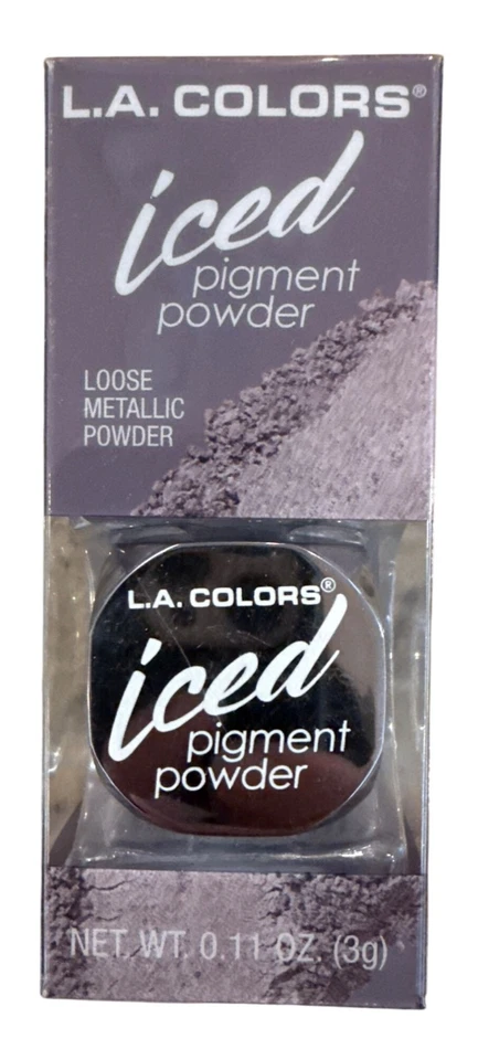 L.A. COLORS  ICED PIGMENT POWDER Loose Metallic Vibrant Compact & Portable - Image 1 of 1