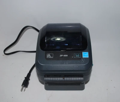 Zebra ZP450 Thermal Label Printer w/ Power Cord Used Direct Thermal - Image 1 of 4