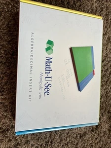 EUC Mathe U See Manipulative Algebra/Dezimal Einlage Kit komplett in Box - Bild 1 von 4
