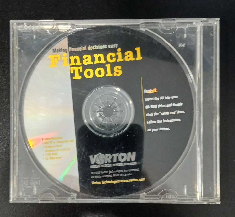 VORTON TECHNOLOGIES FINANCIAL TOOLS CD-ROM - Image 1 of 1