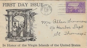 FDC # 802-7C -- Territorial Possessions - 1st Art Shop - Picture 1 of 2