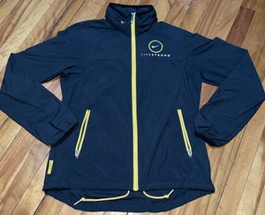 Nike Livestrong ZipUp Jacket Black Yellow Hooded Lightweight Women's Size Medium - Picture 1 of 8