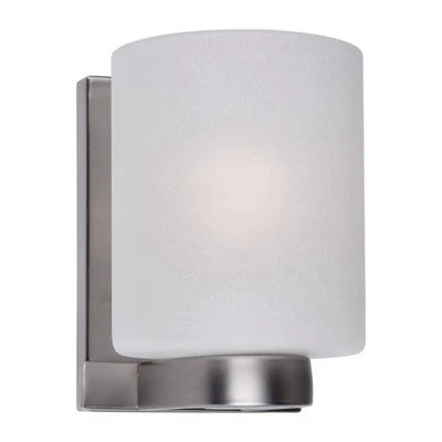 Tocador de baño Forte Lighting 5142-01-55 exclusivo luz níquel cepillado Foto 1 de 4