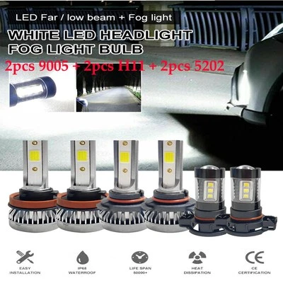 Combo de luces antiniebla faros LED para automóvil para Chevrolet Suburban Tahoe 2007-2014 EE. UU. Foto 1 de 4