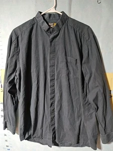 Butler & Butler Shirt Mens 17 43 Long Sleeve Button Band Collar Fairtrade Cotton - Picture 1 of 11