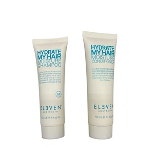 ELEVEN Australia Hydrate My Hair Moisture Shampoo 1.7oz & Conditioner 50mL - Picture 1 of 5