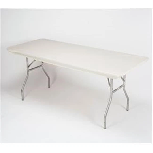 Kwik Covers 3072PK-IVORY 30 x 72 in. Fitted Plastic Table Covers With Elastic - Image 1 of 1