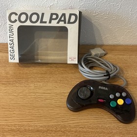 SEGA SATURN Cool Pad Controller Skeleton Black HSS-0101 Boxed from japan Tested