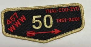 Thal-Coo-Zyo Lodge 457 Tri-State Area WV S49 GMY 50 2001 Mrg2014 Flap GMY - Picture 1 of 2