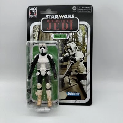 Figura Hasbro Star Wars 40 Aniversario Retorno del Jedi Motociclista Scout, NUEVA Foto 1 de 3