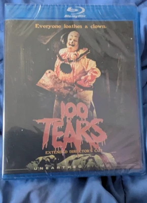 100 TEARS MARCUS KOCH EXTENDED DIRECTOR CUT KILLER CLOWN GORE! NEW SEALED BLURAY - Image 1 of 3