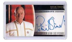 1998 SKYBOX STAR TREK INSURRECTION PATRICK STEWART #A-1 AUTOGRAPH CAPTAIN PICARD - Picture 1 of 2