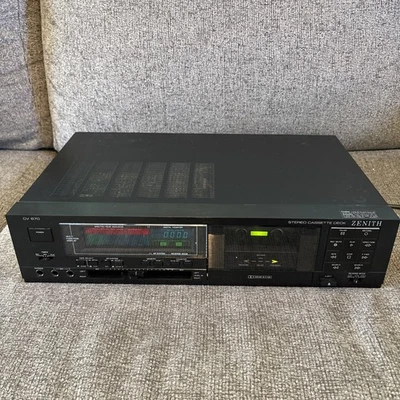 Zenith CV670 Estéreo Cassette Deck AC120V 60Hz Para Piezas ENCENDIDO LEER Foto 1 de 4