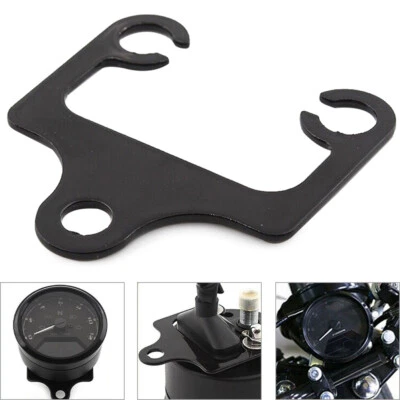 Motorcycle Tachometer Speedometer Gauge Mount Bracket Holder Black Kit Universal - Image 1 of 4