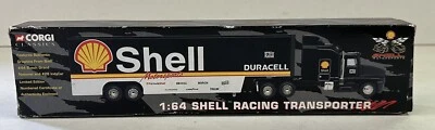 Corgi Classics Shell Racing Transporter Truck 1:64 Scale Die Cast Cab/Rear Door - Image 1 of 4