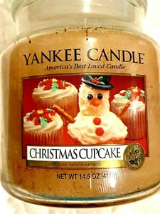 Yankee Candle CUPCAKE NATALE scalda casa candele barattolo vetro 14 oz ritirato - Foto 1 di 4