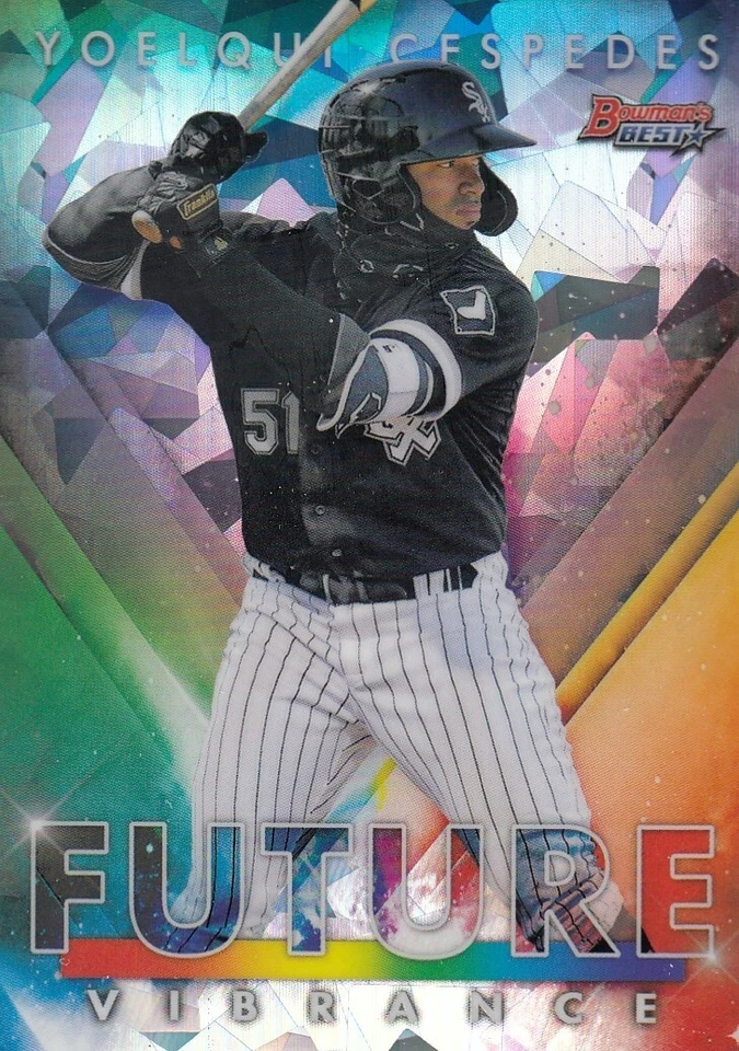 YOELQUI CESPEDES BOWMAN'S BEST ROOKIE FUTURE VIBRANCE ATOMIC REFRACTOR RC 2021 - Image 1 of 1