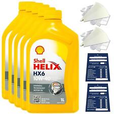 5 Litre Original Shell Helix HX6 10W40 Engine Oil 550039794 MB 229.3 RN0700 Set