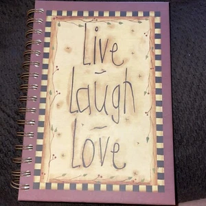 Live Laugh Love - Blank Spiral Bound Journal - Picture 1 of 4