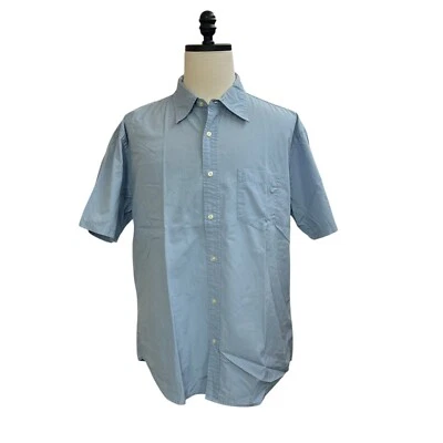 Gap Shirt Men's XL Blue Plain Short Sleeve Original Fit Collared Button Down - Image 1 of 3