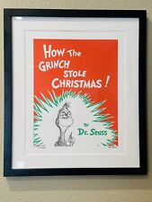 DR SEUSS  “ 2321/2500 Grinch that Stole Christmas”. LITHOGRAPHY WITH # COA