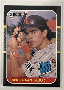 1987 Donruss Benito Santiago ROOKIE CARD #31 - San Diego Padres