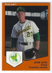 1989 Greensboro Hornets (Class A-Cincinnati Reds) Jason Satre
