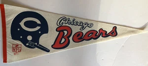 CHICAGO BEARS 1967 NFL FOOTBALL VINTAGE ONE BAR RARE PENNANT NEAR MINT - Picture 1 of 1