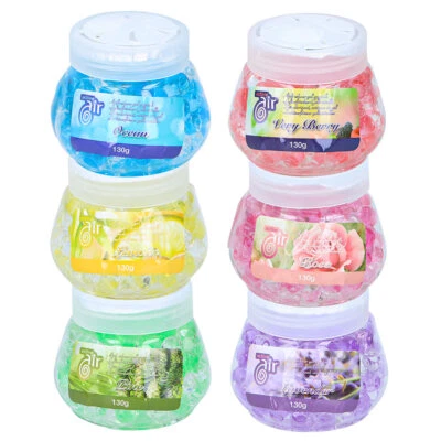 6er Set Lufterfrischer Perlen Raumduft WC Bad Kugeln Duftdosen Duftspender Gel - Bild 1 von 4