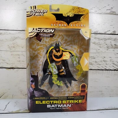 Figura de acción Mattel Batman Begins Electro Strike Batman 2005 5,5" Power Tek nueva Foto 1 de 4
