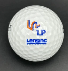 LP Lensing Wholesale Inc Logo Golf Ball (1) Wilson Staff Pro Straight Pre-Owned - Picture 1 of 4