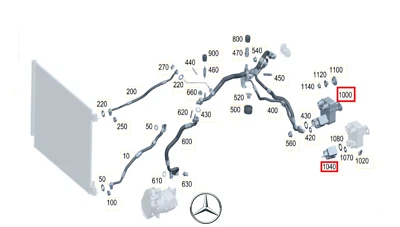 Original MERCEDES-BENZ A2328307701 Heat Exchanger GT X290 C190 R232 SL63 S AMG - Image 1 of 4