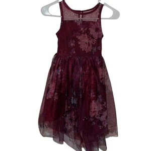 Youth Girl Zenzi Dressy Dress Floral Print Hilo Dress | Size: Small [6/6x] - Picture 1 of 4