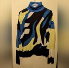 MSRP 520$  Marc Cain Turtlneck Sweater Zebra Print Size L / XL MSRP 