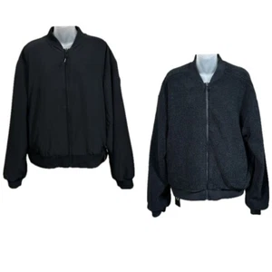 Under Armour Women's UA Mission Reversible Bomber Jacket Black XL - Picture 1 of 14