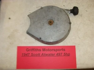 1947 497 Scott Atwater 5hp outboard recoil rewind pull rope start starter handle - Picture 1 of 9