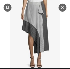 Robert Rodriguez NWOT 12 Black & White Stripe Asymmetrical Skirt - Picture 1 of 10