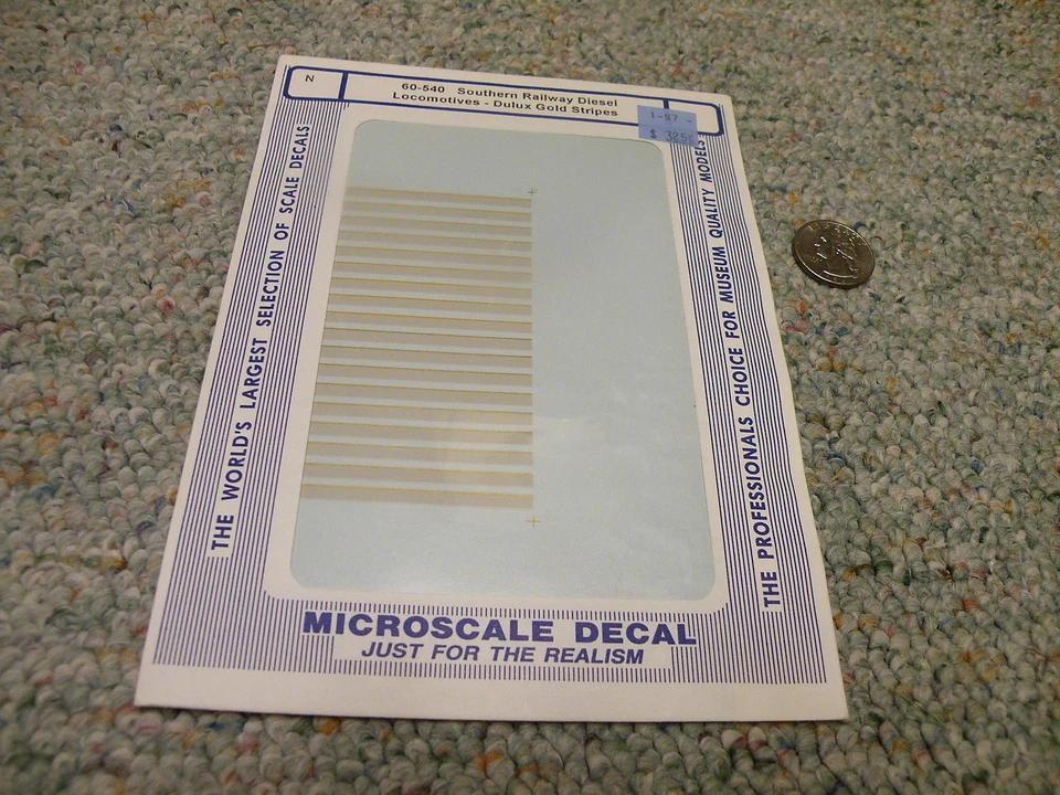 Microscale decals N 60-540 Southern diesel locos dulux gold stripes   E36 - Image 1 of 1