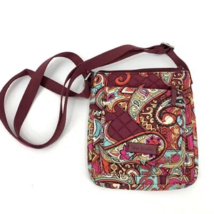 Vera Bradley Iconic Hipster Crossbody Bag Purse in Regal Paisley 8" x 7" x 1" - Picture 1 of 4