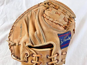 Spalding 42-789 "Andy Etchebarren" Signature Model Catcher's Mitt Vintage ~ NICE - Picture 1 of 15