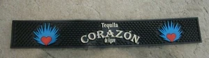 CORAZON TEQUILLA RUBBER BAR RAIL SPILL MAT MAN CAVE  - Picture 1 of 2