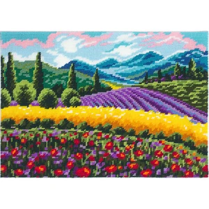 DIY Printed Tapestry Kit "Provence", size 14.2x18.5 in / 36x47 cm, Brvsk - Picture 1 of 3