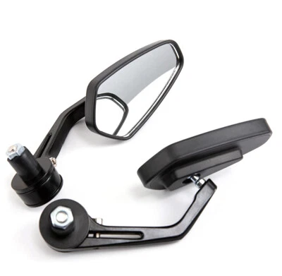 Espelhos de extremidade de guidão de motocicleta 7/8" universal 22mm para Honda Yamaha Suzuki - Imagem 1 de 4