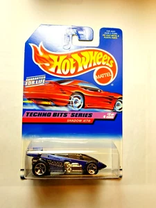 Hot Wheels #691 Techno Bits Series 1998 3/4 Shadow Jet púrpura con cromo 5 radios - Imagen 1 de 3