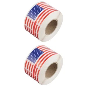 2 Pieces Flaggenaufkleber Festival-Aufkleber Zum Nationaltag Der Usa - Afbeelding 1 van 12