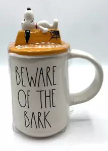 Taza y tapa de Halloween Rae Dunn Peanuts Snoopy 3D Peanuts NUEVO 2023 - Imagen 1 de 5