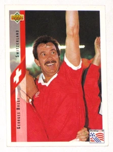 Svizzera Georges Bregy #131 Upper Deck 1994 Mondiali USA Calcio Trading Card - Foto 1 di 24